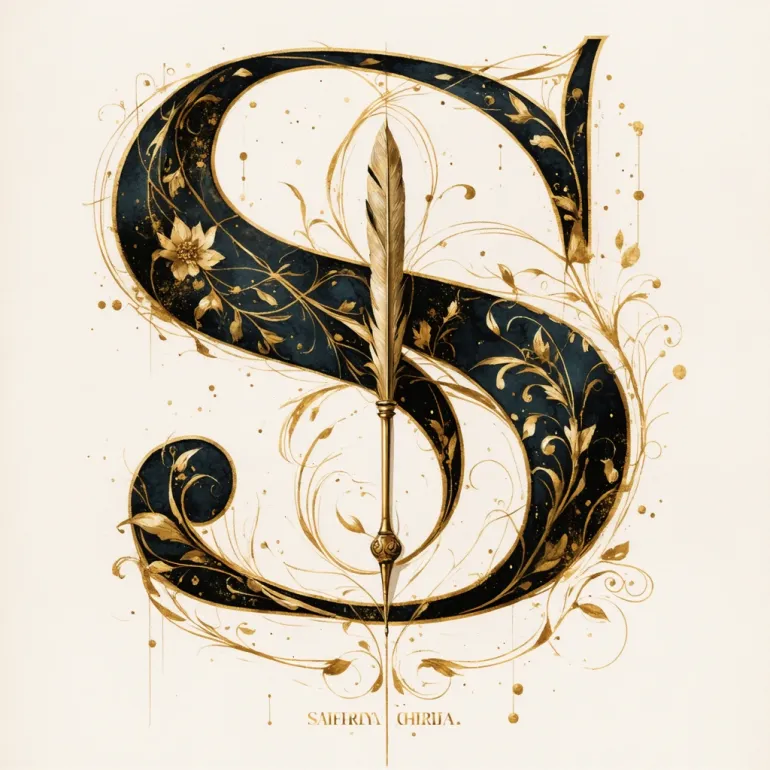 Cursive S: Typography’s Grace: The cursive S adds elegance to artistic lettering designs.